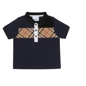 Jeff Contrasting Polo w/ Check Chest,